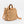 Natural Straw Bag with Adjustable Strap and Tortoiseshell Handle