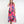 Fuchsia Tropical Print Cotton Maxi Dress