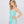 Turquoise Strapless Slip-On Maxi Dress