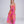 Hot Pink Butterfly Print Strapless Maxi Dress