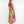 Fuchsia Tropical Toucan Print Maxi Dress with Adjustable Drawstring Straps