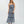 Navy Strapless Cotton Maxi Dress