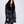 Eco Faux Fur Coat - Black/Grey