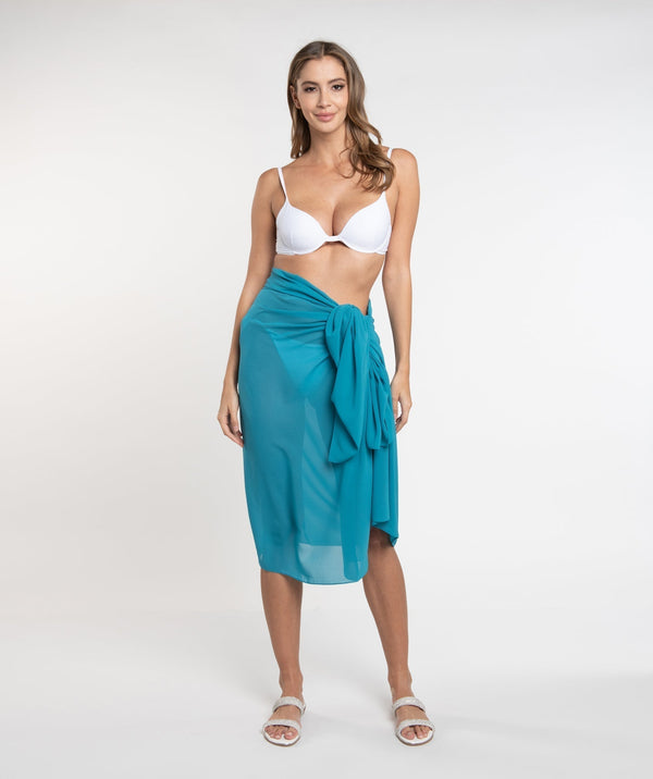 Kingfisher Plain Sarong in Soft Lightweight Fabric