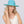 Turquoise Straw Fedora Hat with Belt Headband and UVA Sun Protection