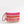 Natural/Pink Striped Tote Clutch Bag with Pom Pom Detail