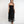 Black Lace Trim Maxi Dress with Slip On Design