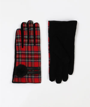 Royal Stewart Tartan Gloves - Red