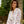 White Lace Kaftan with Wide Sleeves and Cinched Waist