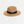 Natural Straw Fedora Hat with Black Ribbon Trim